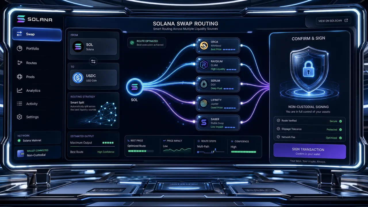Solana Swap Routing Dashboard