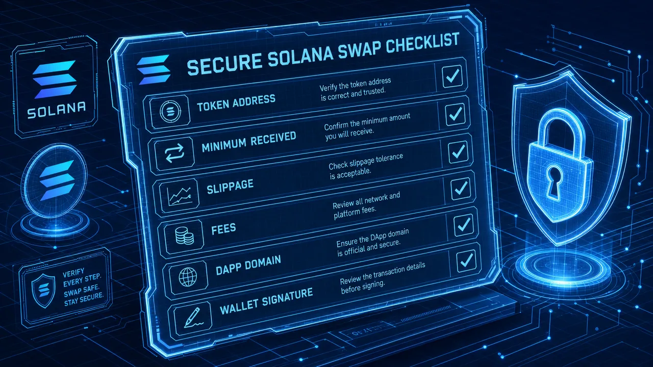 Secure Solana Swap Checklist