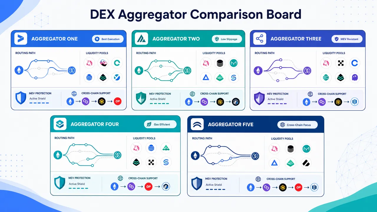 DEX Aggregator Comparison Board