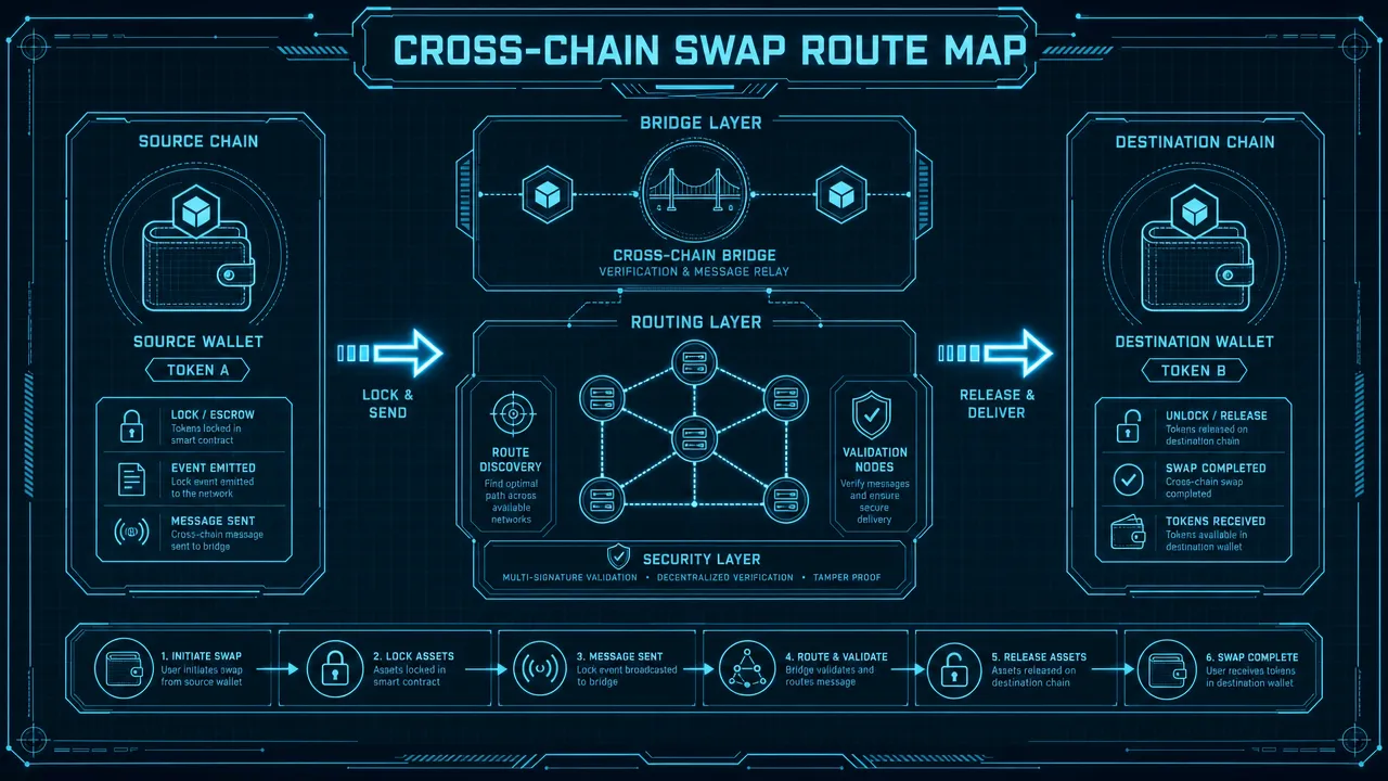 Cross-Chain Swap Route Map