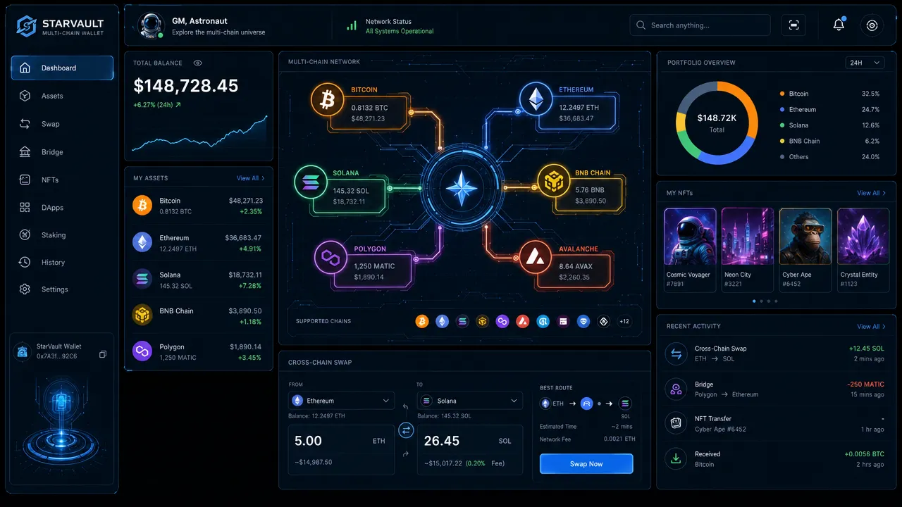 Multi-Chain Wallet Dashboard