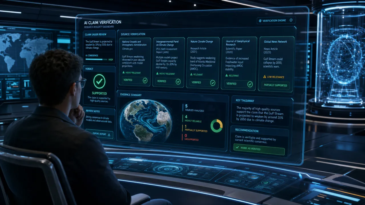 AI citation verification control room