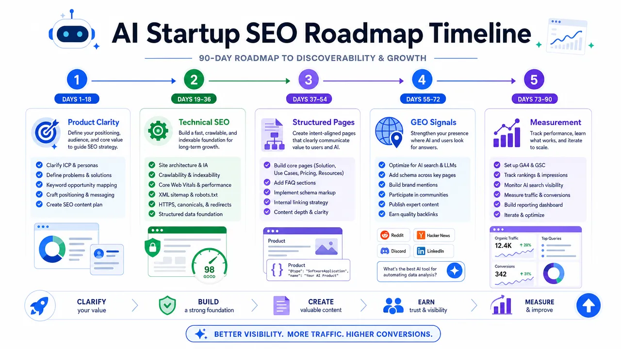 AI Startup SEO Roadmap Timeline