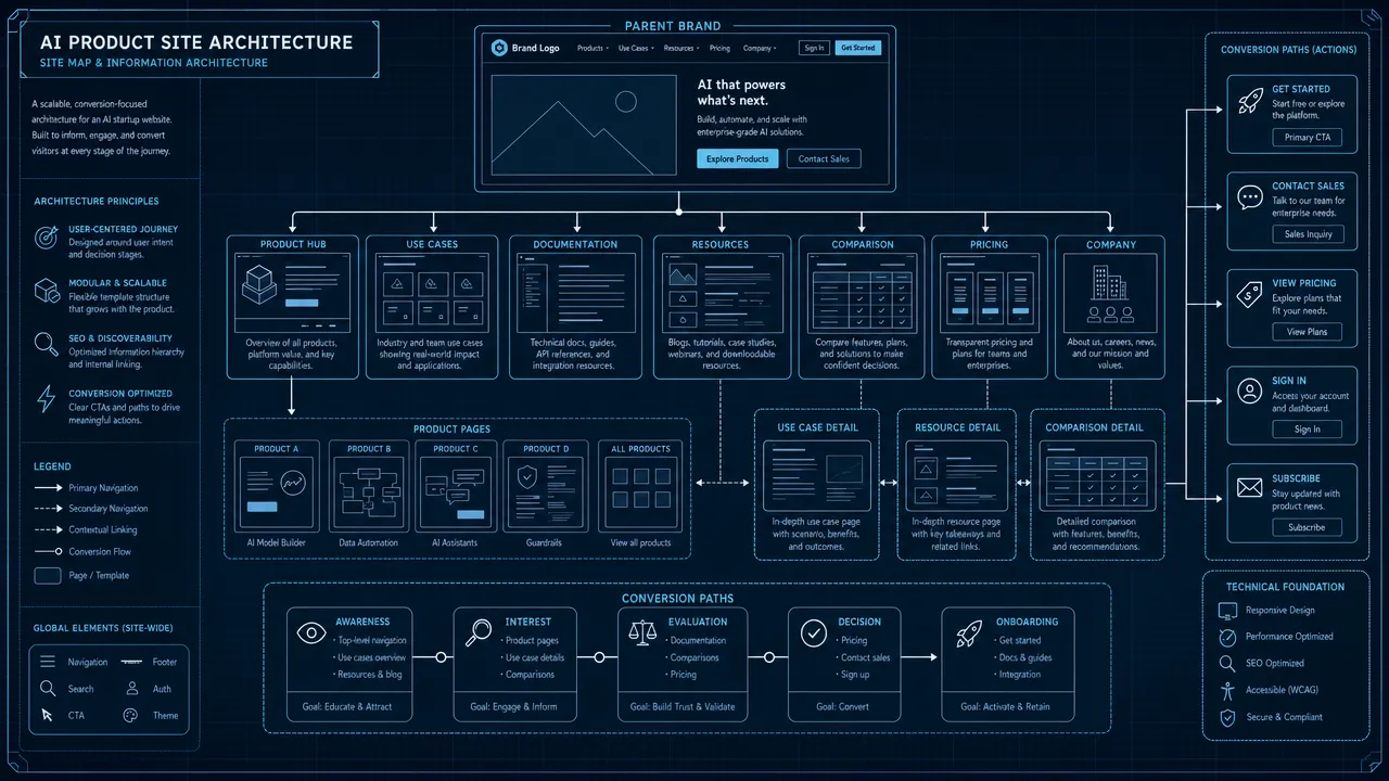 AI Product Site Architecture