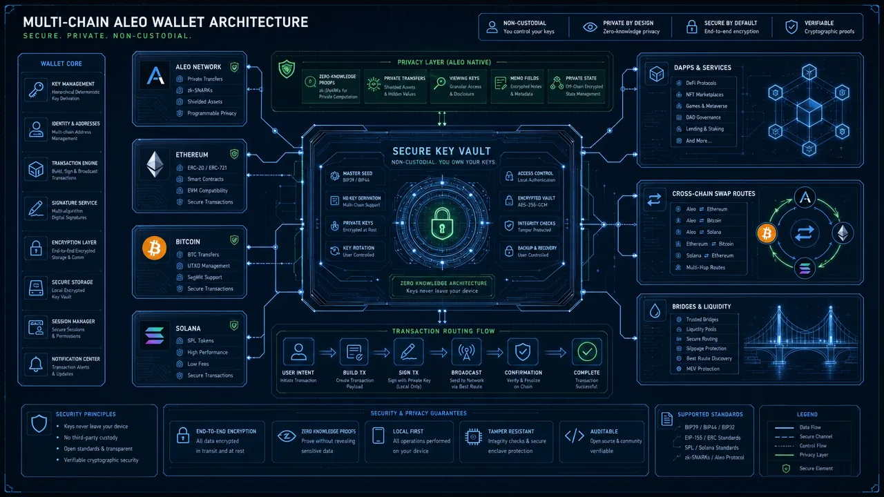 Multi-Chain Aleo Wallet Architecture