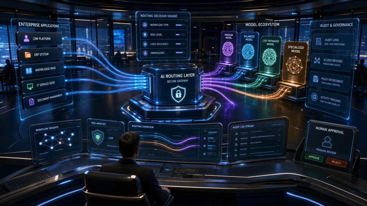 Enterprise AI model routing architecture