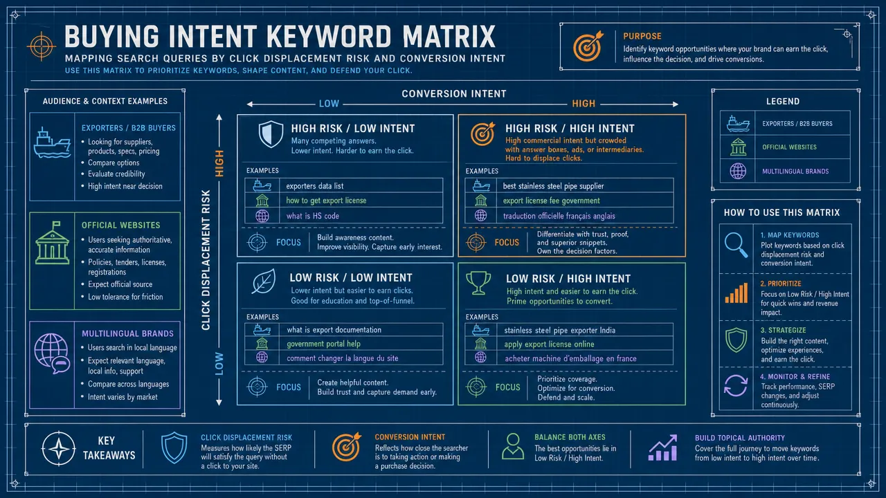 Buying Intent Keyword Matrix