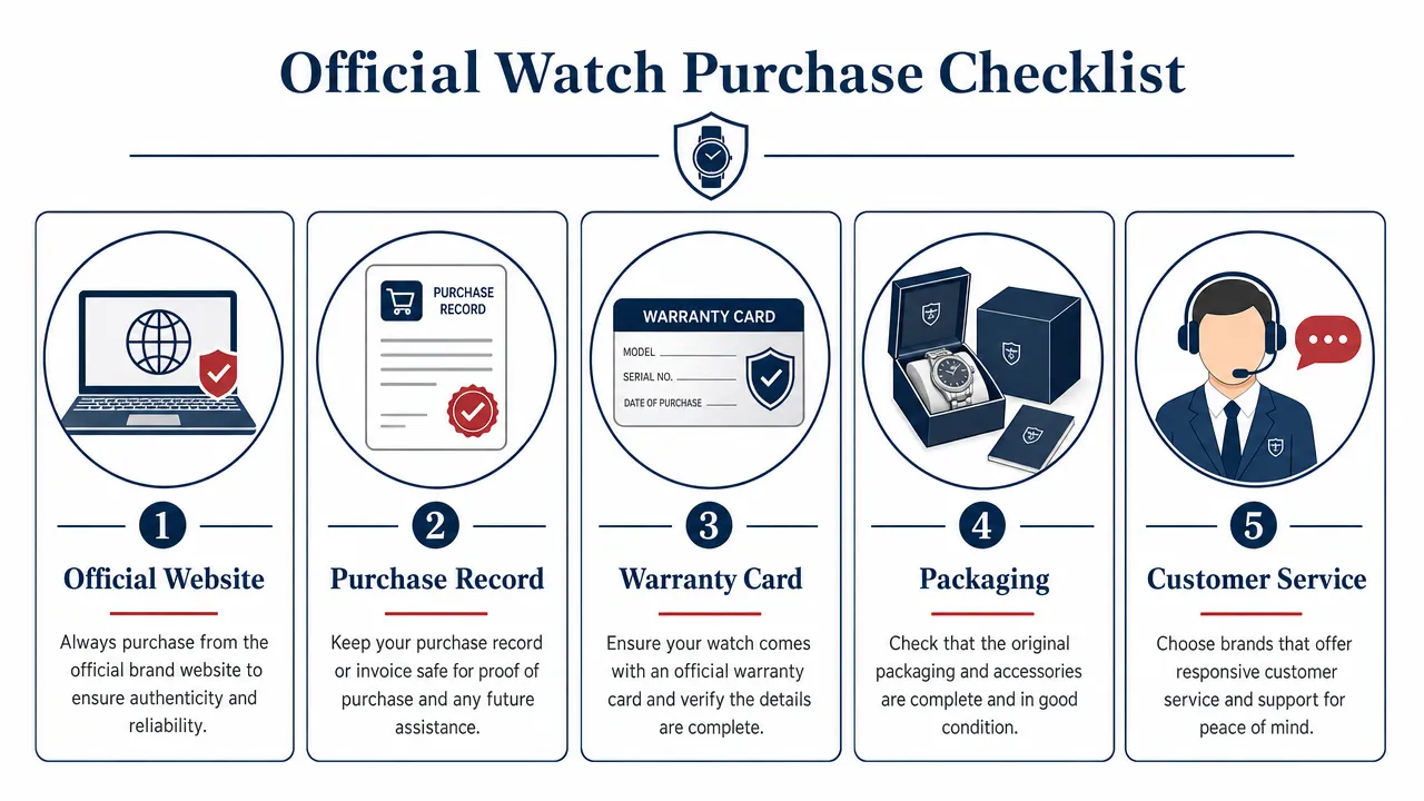 Official Watch Purchase Checklist