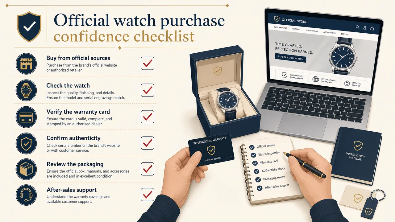 Official watch purchase confidence checklist