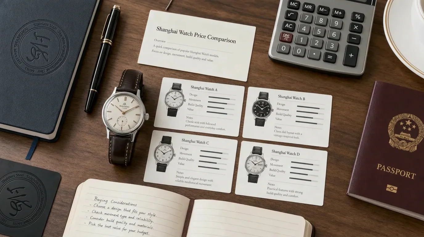Shanghai Watch price comparison desk