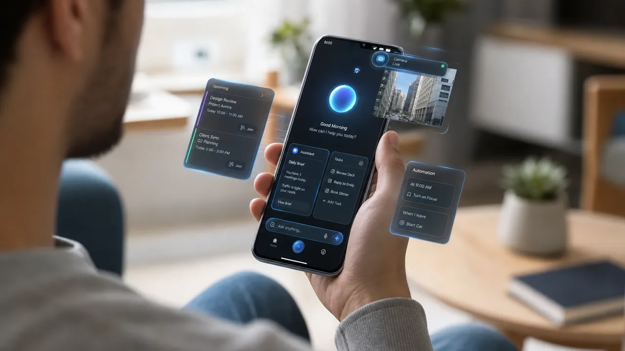 AI agent phone interface