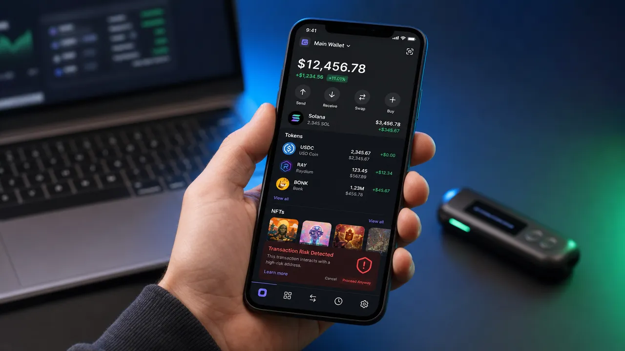 Mobile Solana Wallet App Workflow