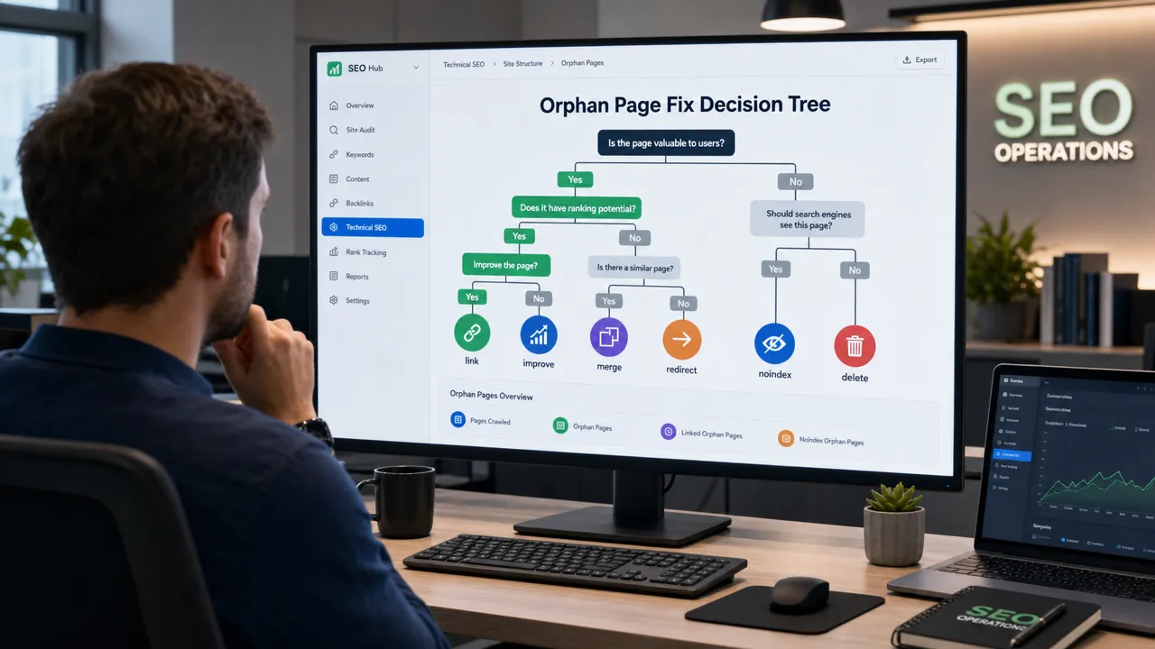 Orphan Page Fix Decision Tree