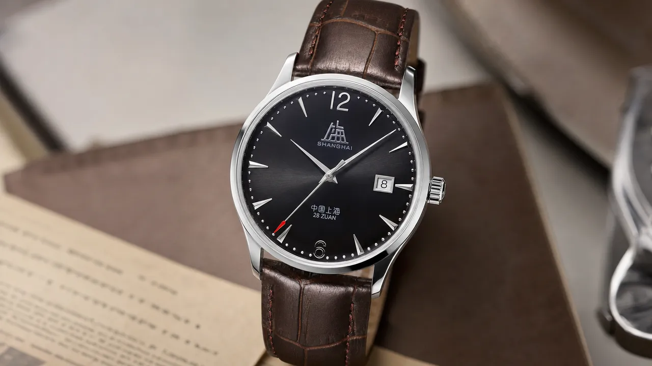 Shanghai Watch 50s heritage dial close-up