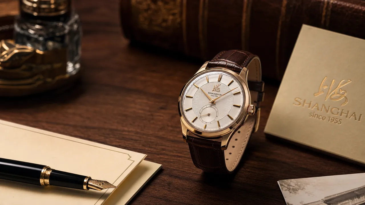 Shanghai Watch heritage desk scene