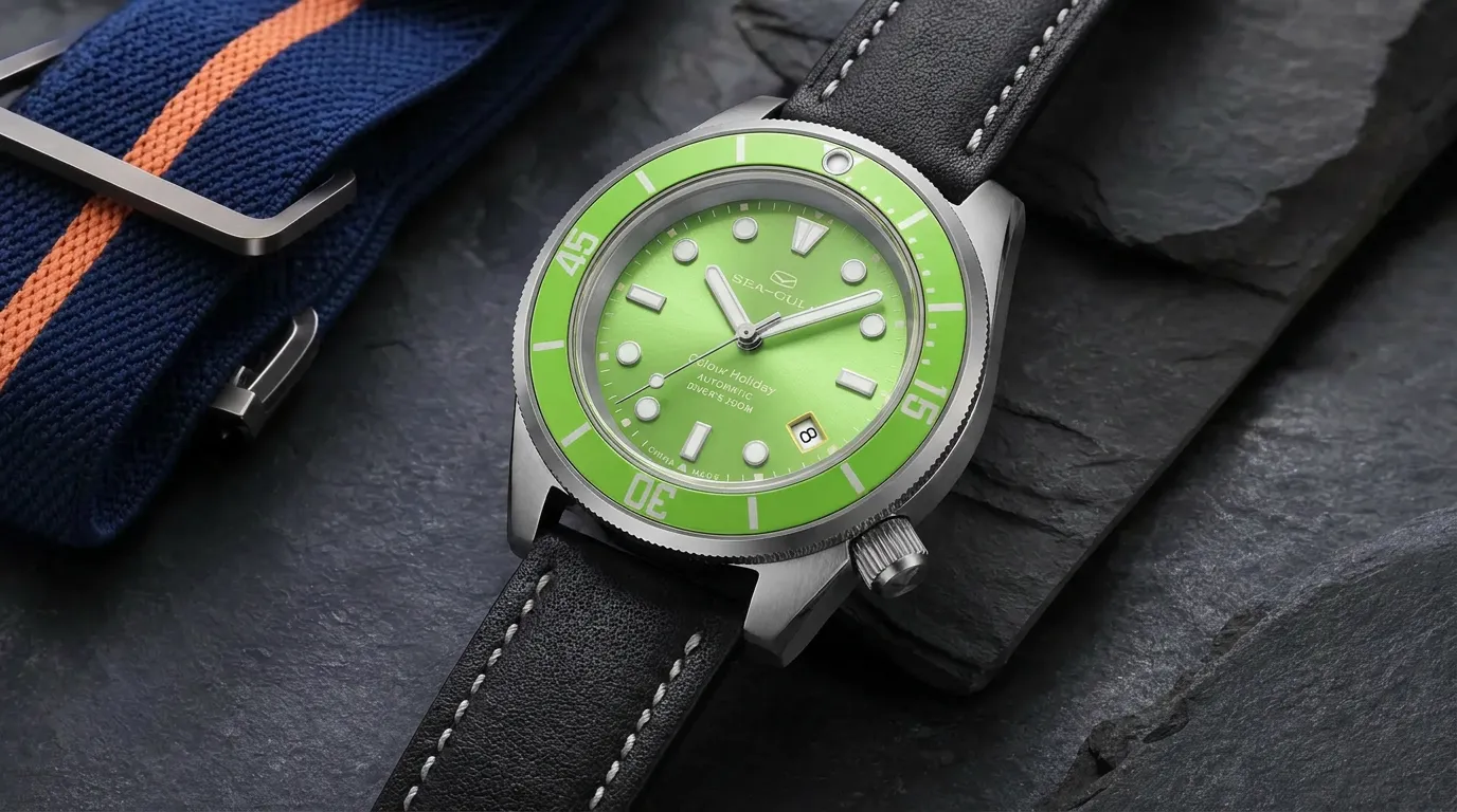 Colorful Titanium Mechanical Watch Lifestyle