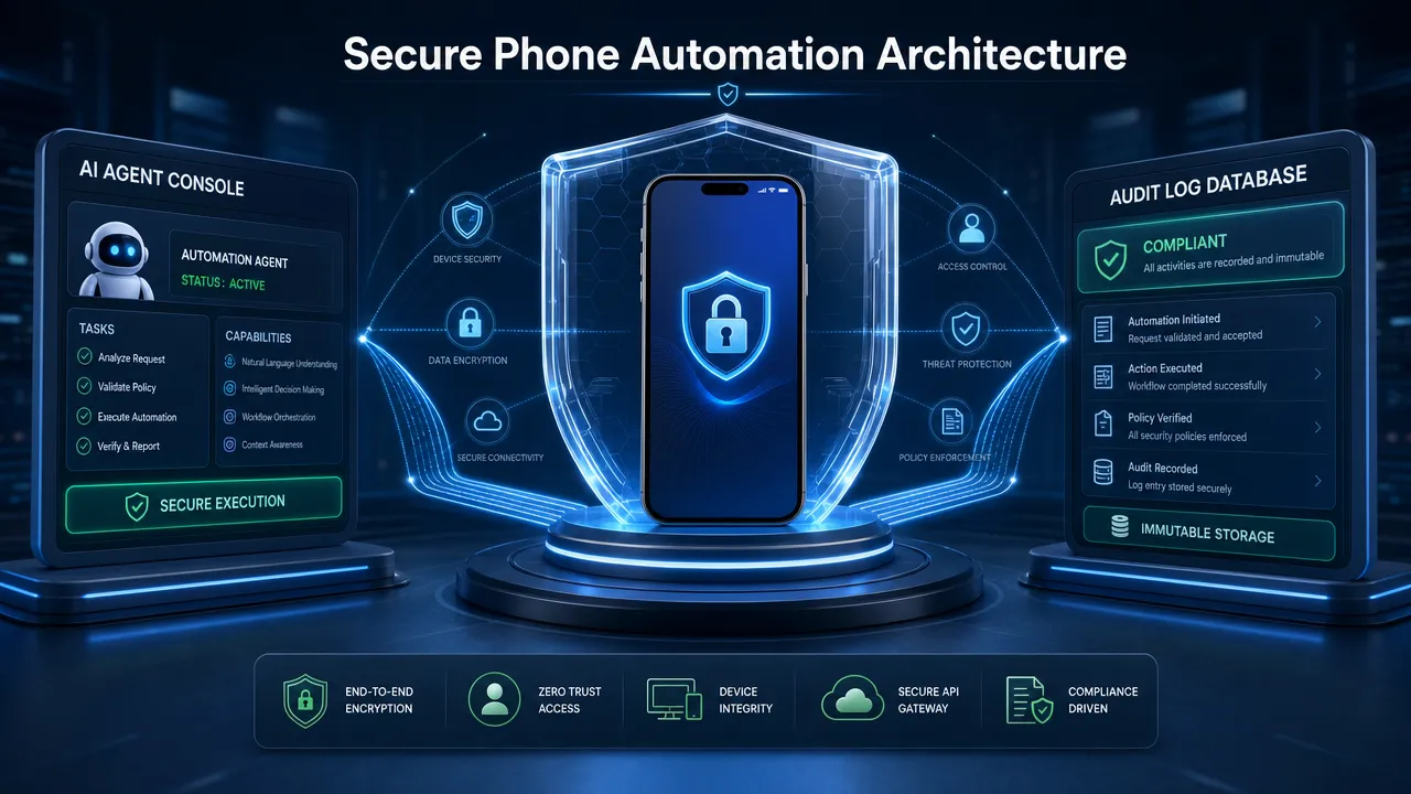 Secure Phone Automation Architecture