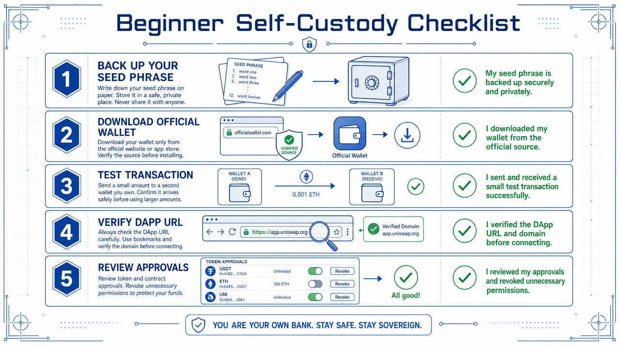 Beginner Self-Custody Checklist