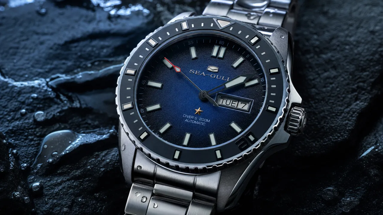 Sea-Gull Ocean Series dive watch lifestyle scene