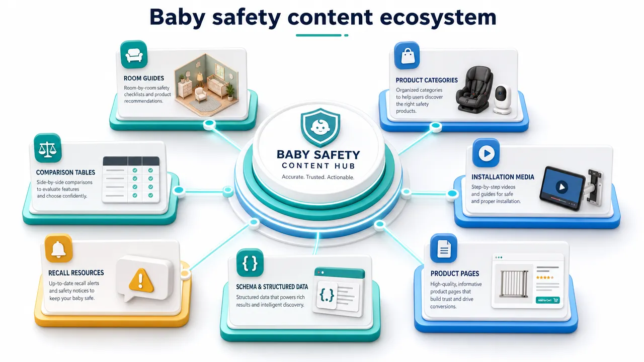 Baby safety content ecosystem