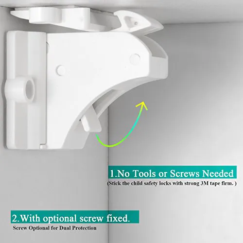 Adhesive on cabinet interior