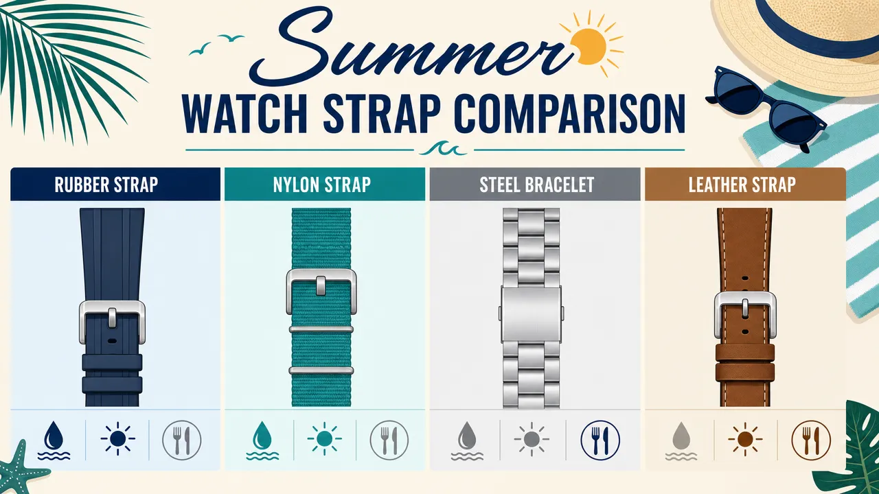 Summer watch strap comparison