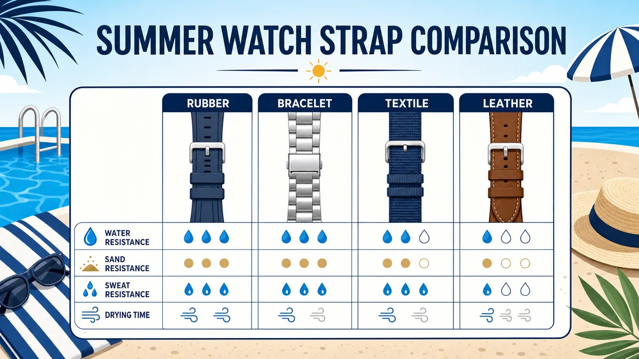 Summer Watch Strap Comparison