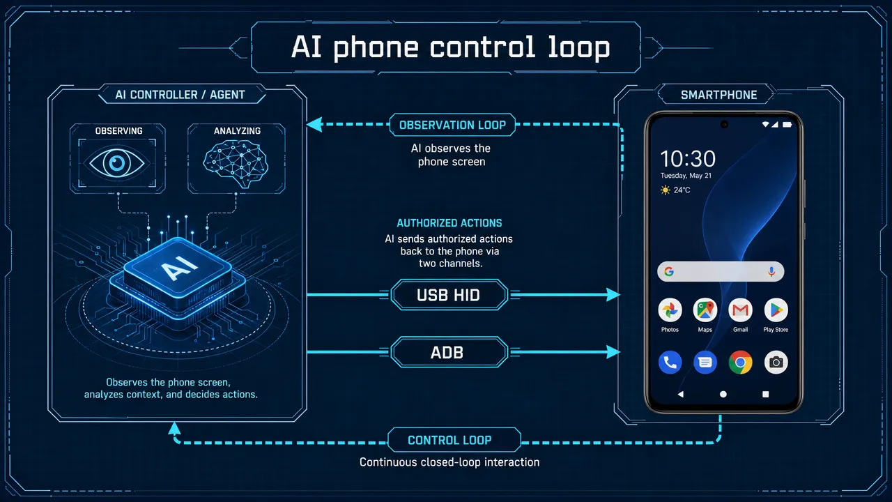 AI phone control loop