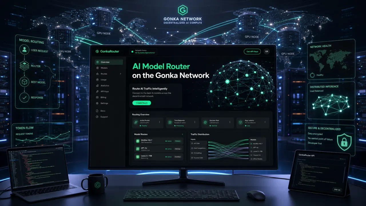 GonkaRouter AI Model Router on the Gonka Network