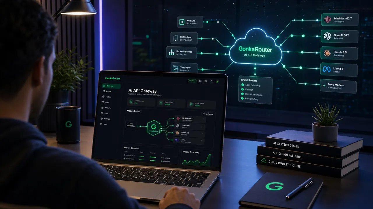 GonkaRouter API gateway dashboard
