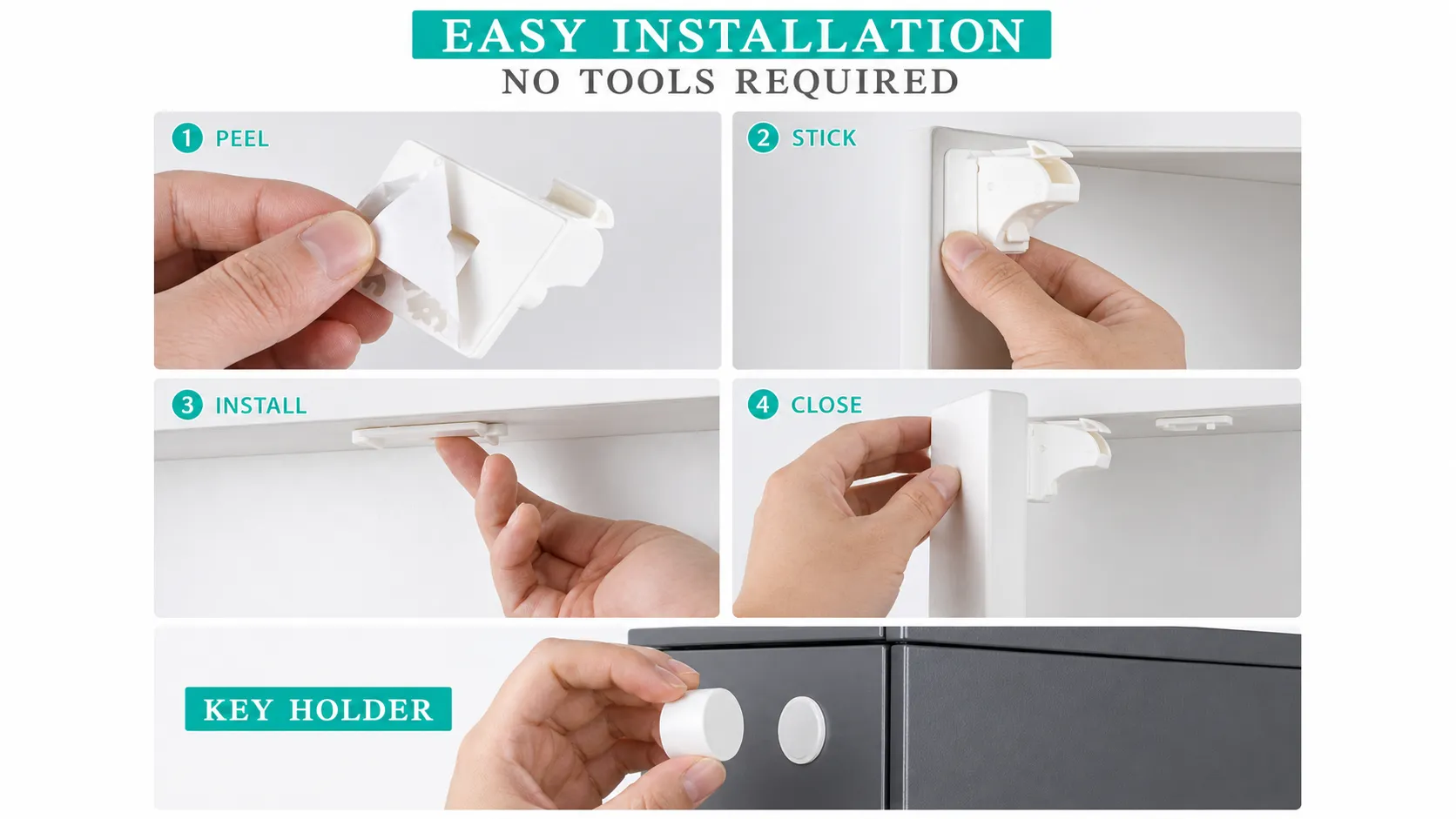 easy to install Cabinet lock