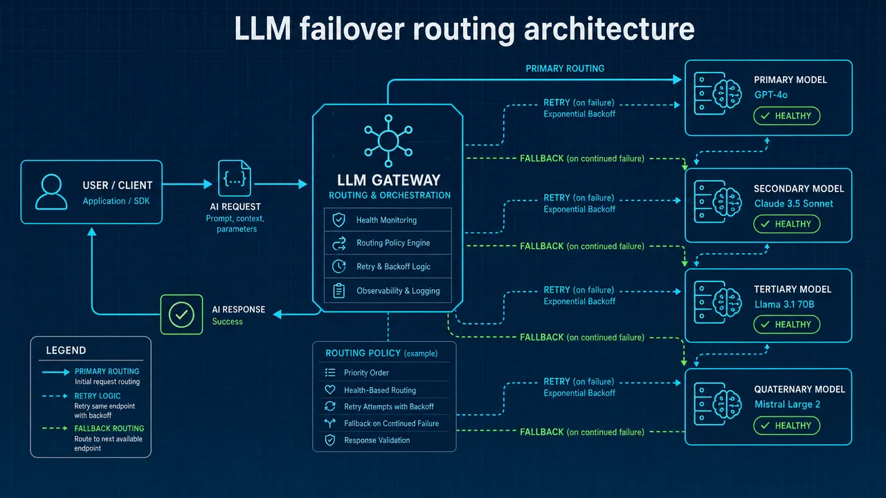 LLM failover routing architecture
