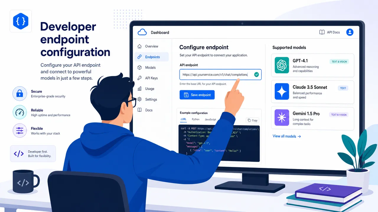 Developer endpoint configuration