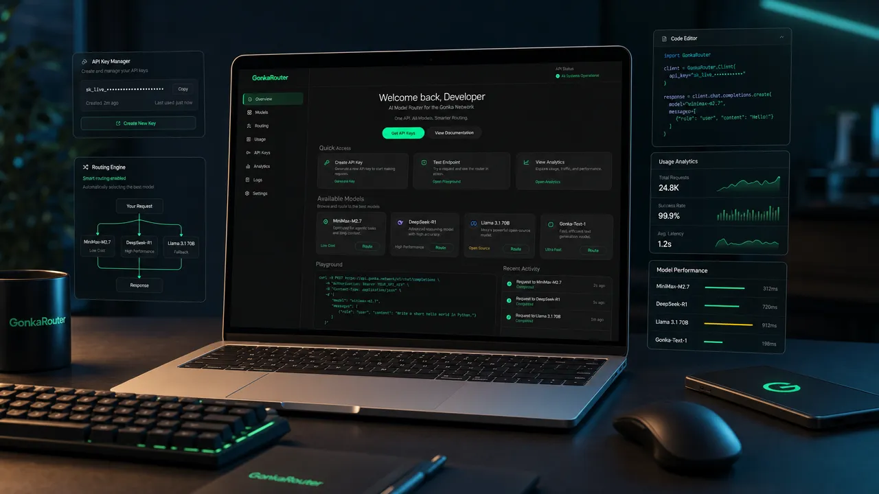 GonkaRouter Developer Dashboard
