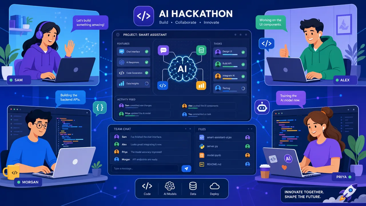 Online AI hackathon collaboration