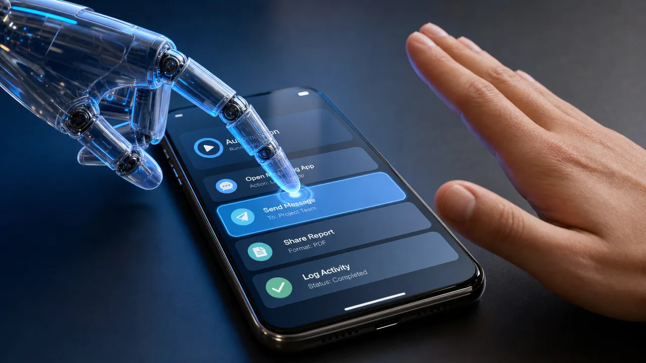 Visible UI interaction automation