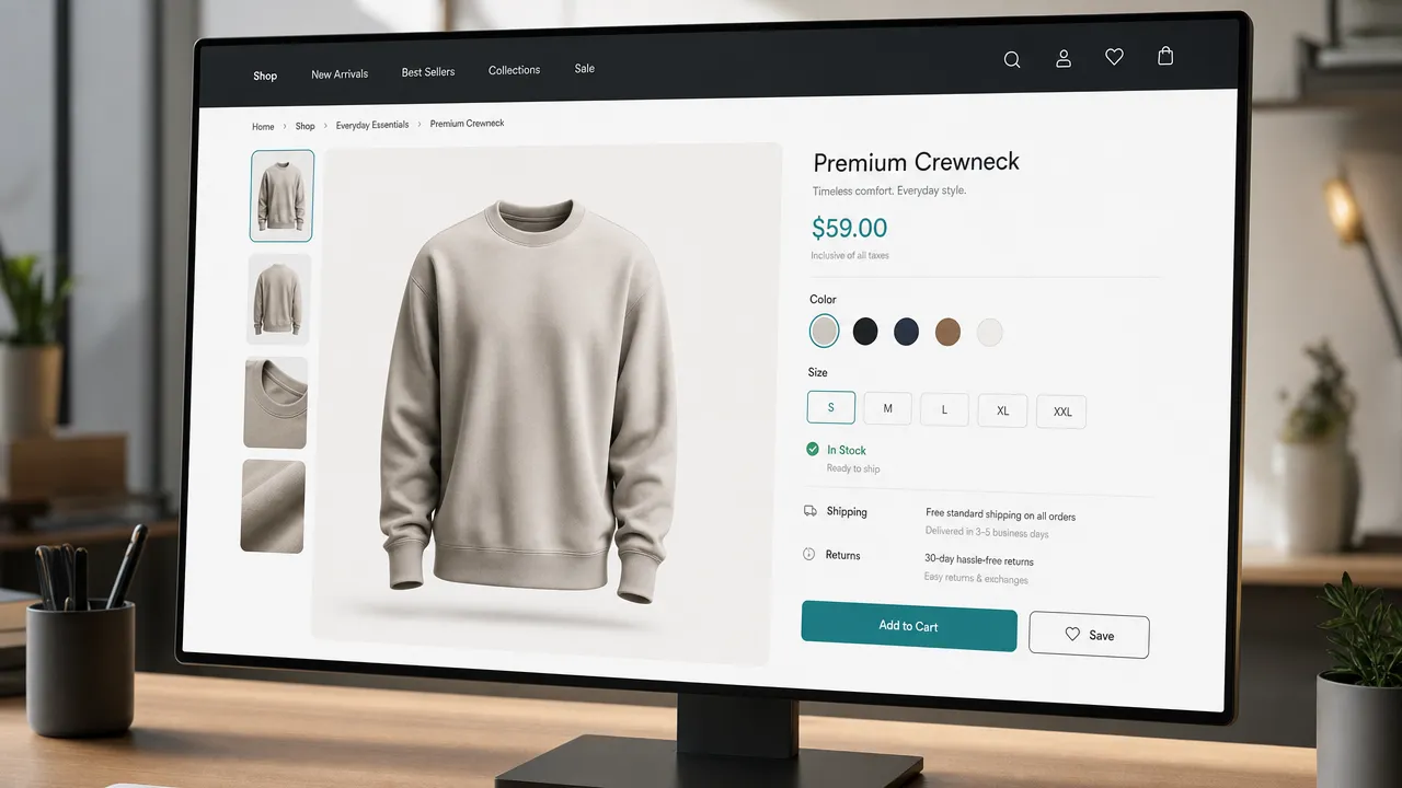 Variant-level ecommerce product selection