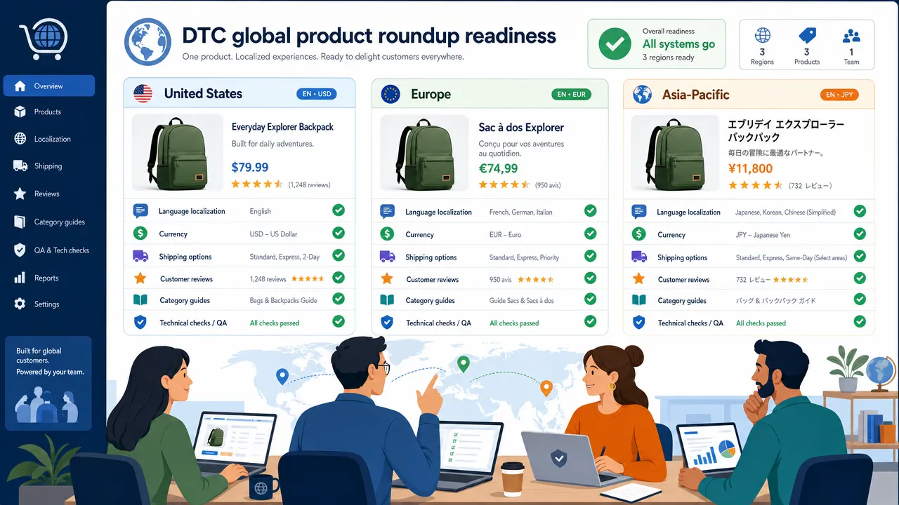 DTC global product roundup readiness