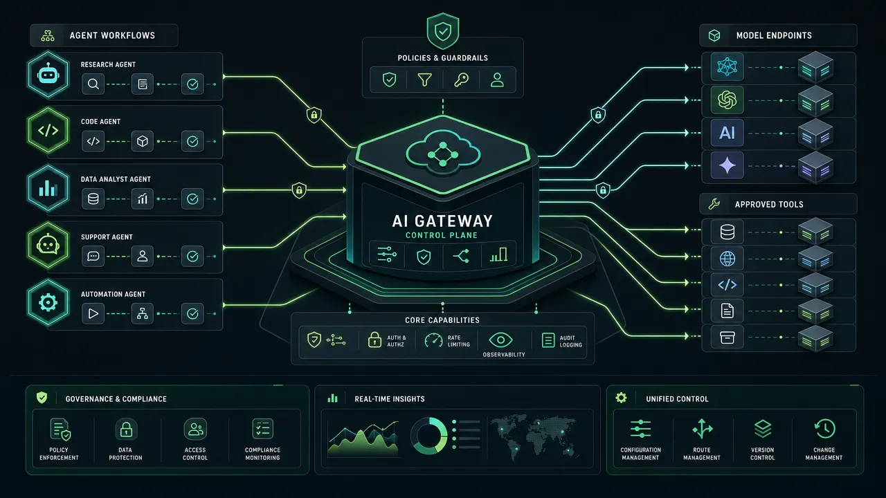 Gateway control plane for AI agents