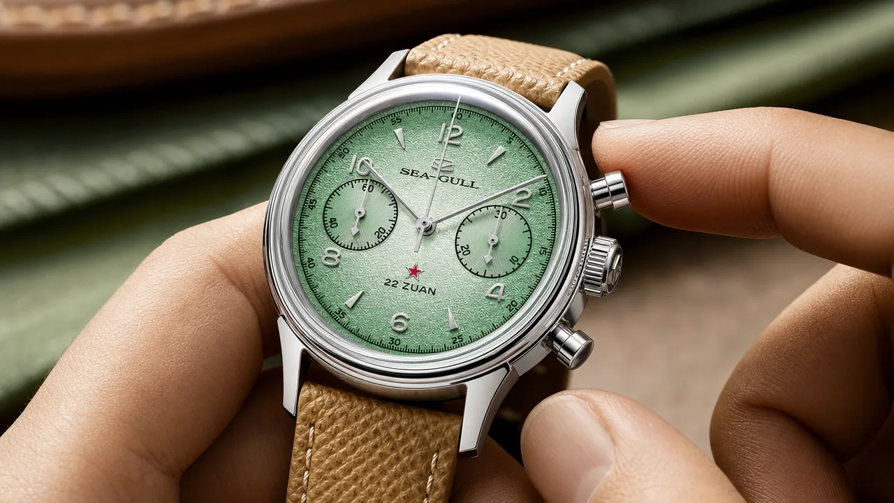 Mechanical chronograph timing