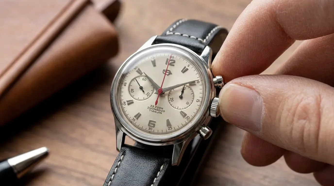 Chronograph pusher technique