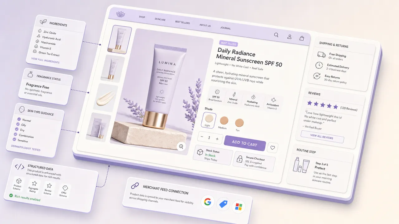 Recommendation-Ready Product Page