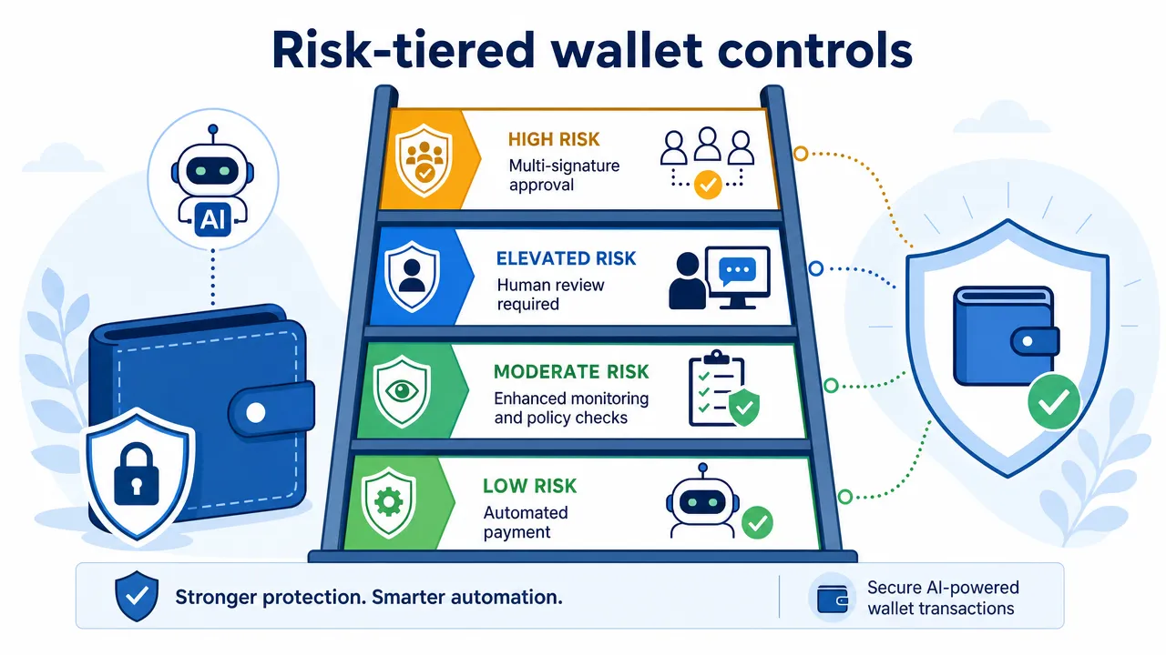 Risk-tiered wallet controls