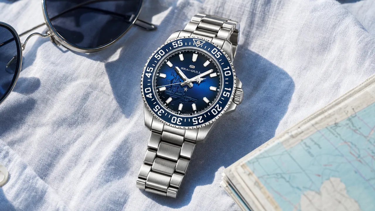 Steel bracelet in summer