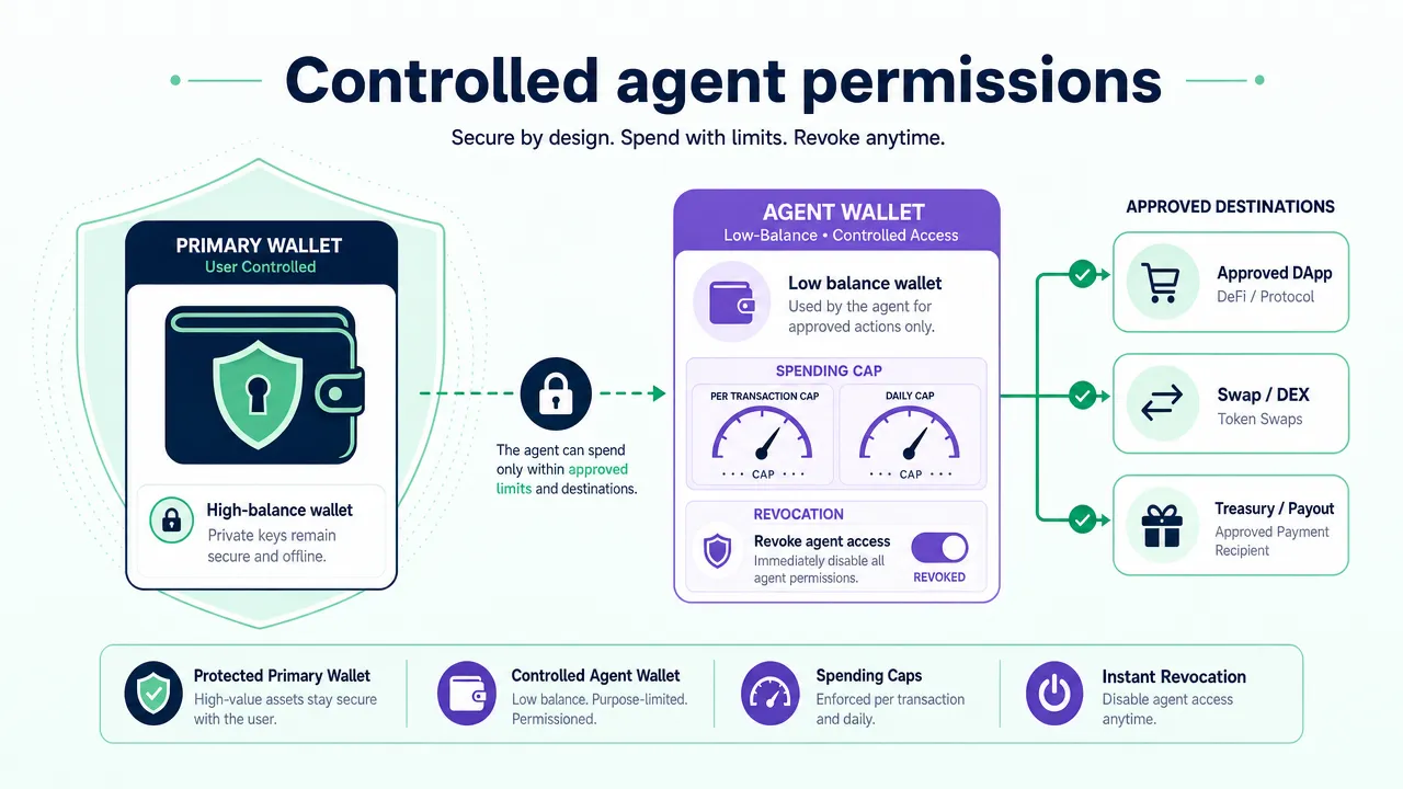 Controlled agent permissions