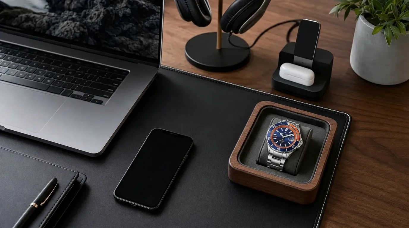 Watch-safe work desk