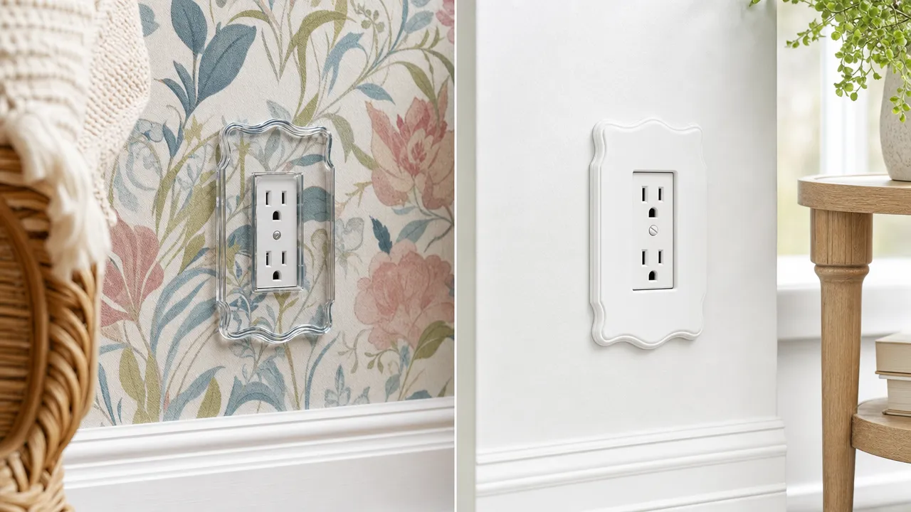Clear And White Wall Plates