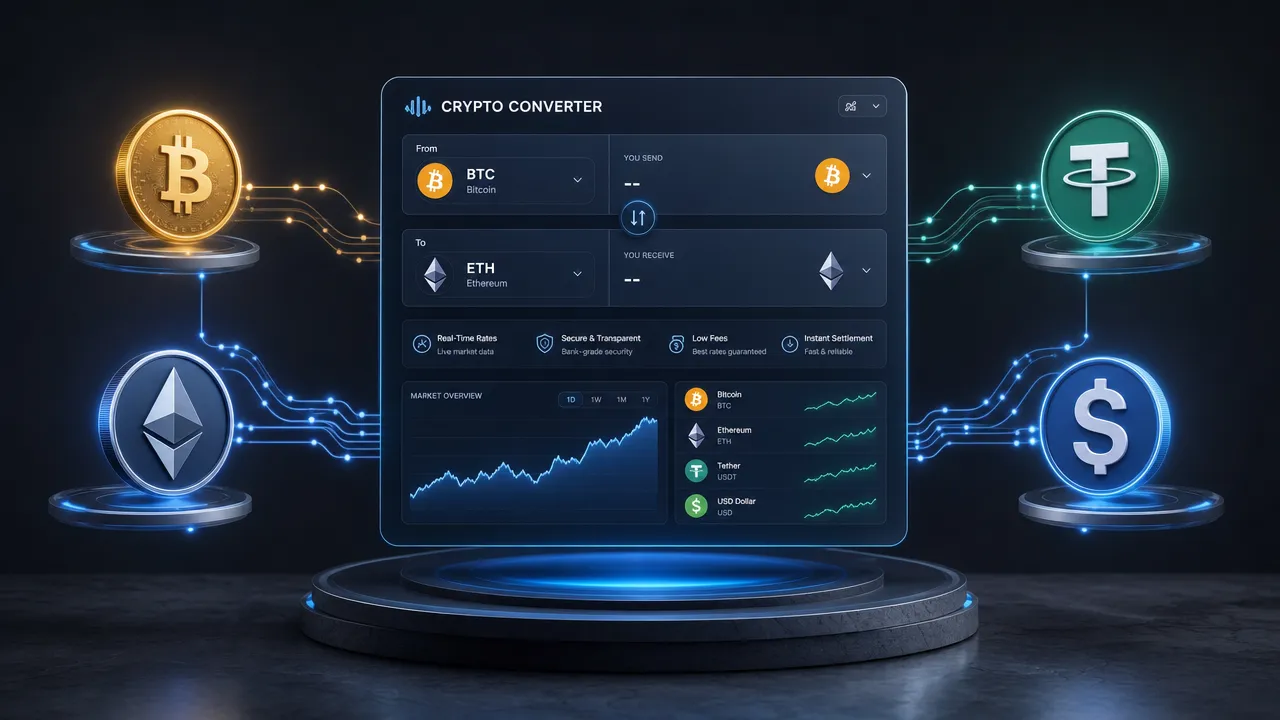 Crypto rate dashboard