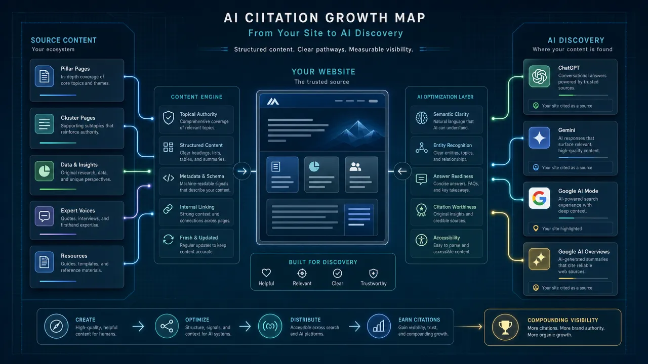 AI citation growth map