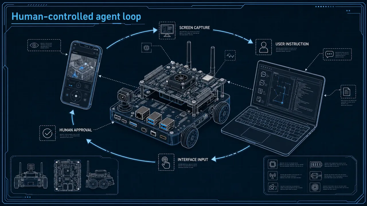 Human-controlled agent loop